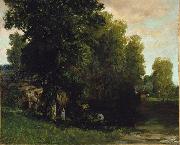 Gustave Courbet Edge of the Pool oil